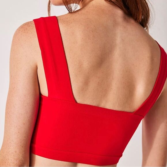 Intimately Free People Red Straight Lines Bralette Bra Size M/L New - Picture 3 of 16